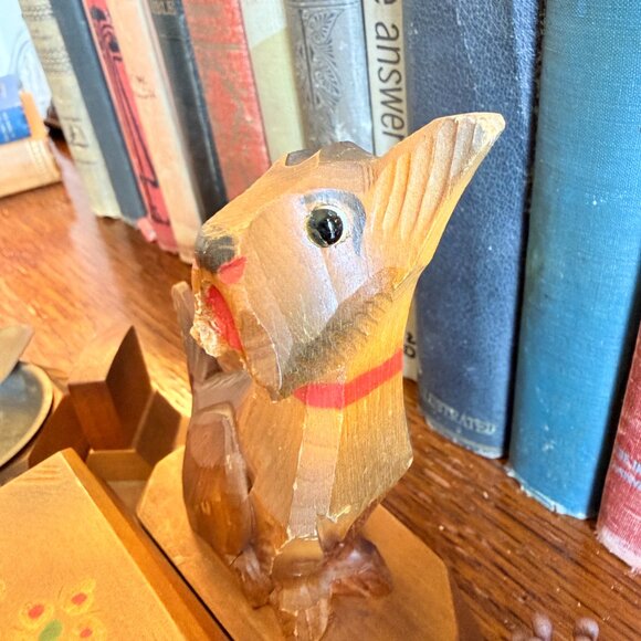 1940's Hand Carved Tramp Art Dresser Valet - Picture 14 of 17